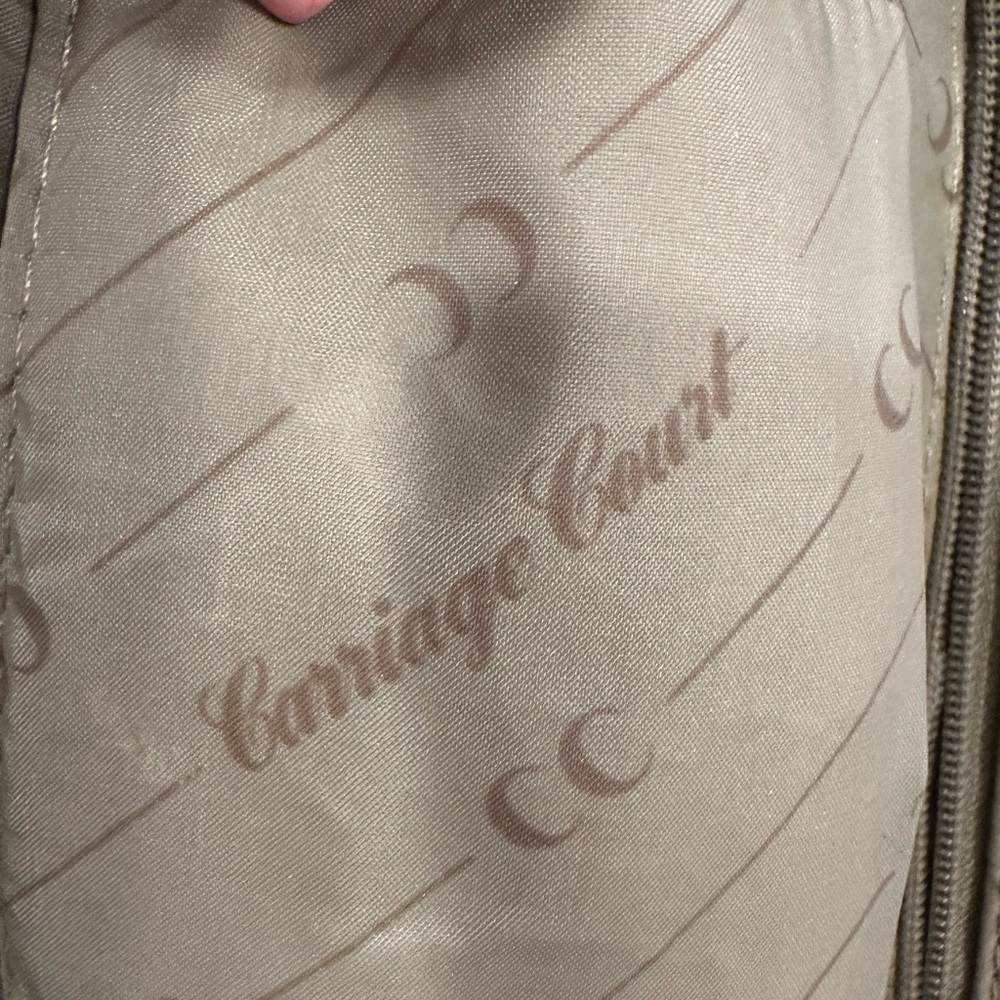 Vintage Carriage Court Genuine Leather Woven Shoulder Bag Purse Made in Korea 80 - Picture 12 of 12